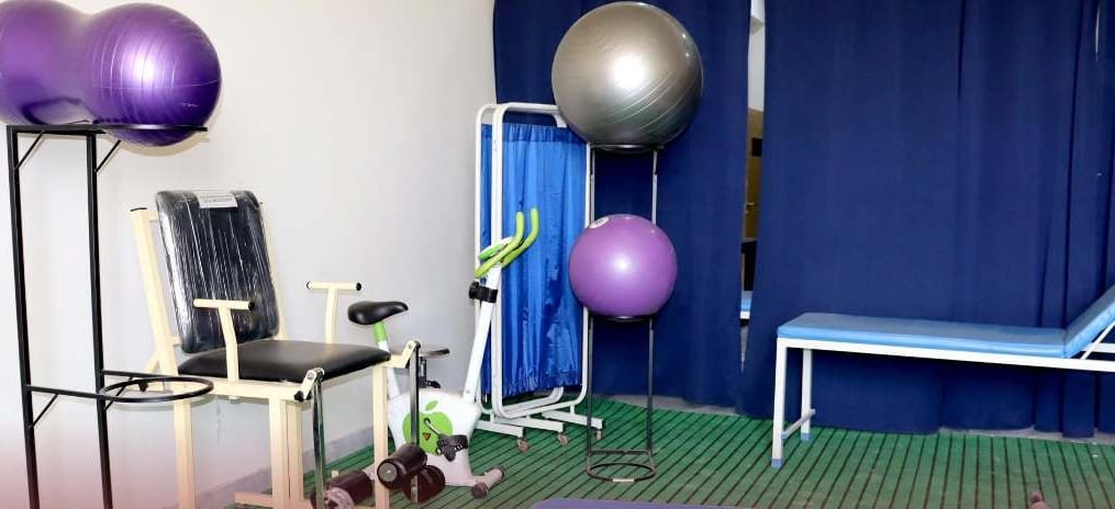 Rehabilitation equipment at the ONIMS Physiotherapy and Rehabilitation Centre